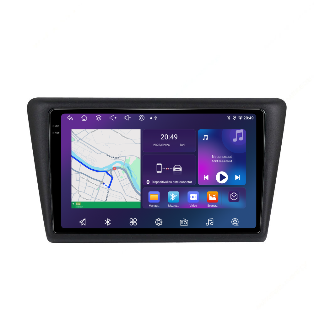 Navigatie Skoda Rapid (2011-2019), Android, Ecran 9 inch, 6GB RAM 128GB, 8-core