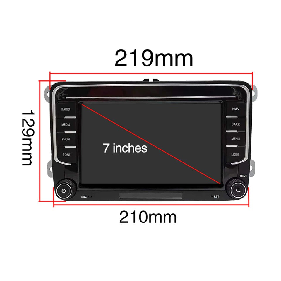 Navigatie Skoda Rapid (2012-2017), Android, Ecran 7 inch, 1GB RAM 32GB, crom