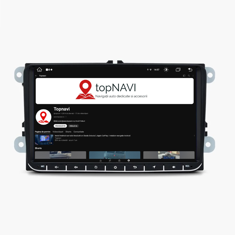 Navigatie Skoda Yeti (2009-2017), Android, Ecran 9 inch, 1GB RAM 32GB
