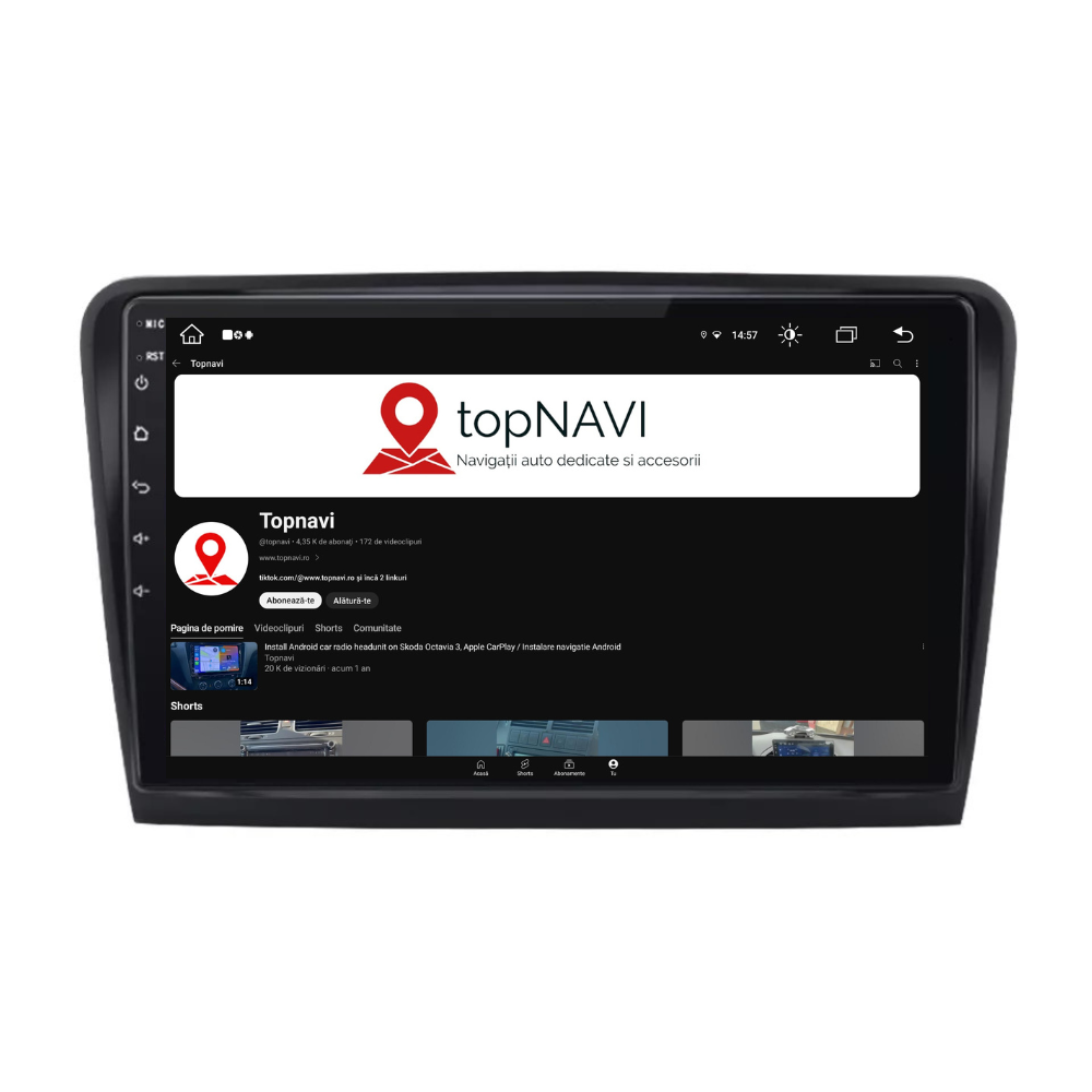 Navigatie Skoda Superb 2 (2008-2015), Android 12, 1GB RAM 32GB, ecran 10 inch