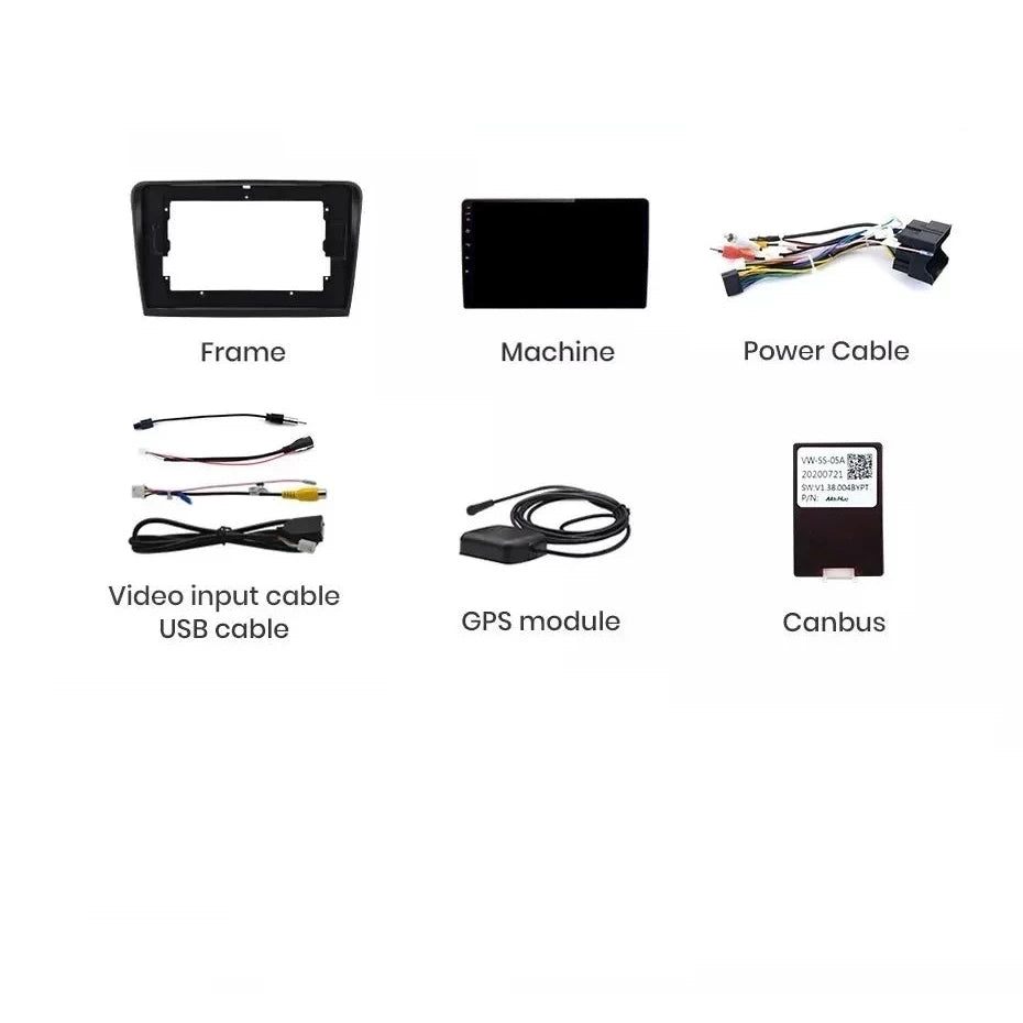 Navigatie Skoda Superb 2 (2008-2015), Android, Ecran 10 inch, 6GB RAM 128GB, 8-core