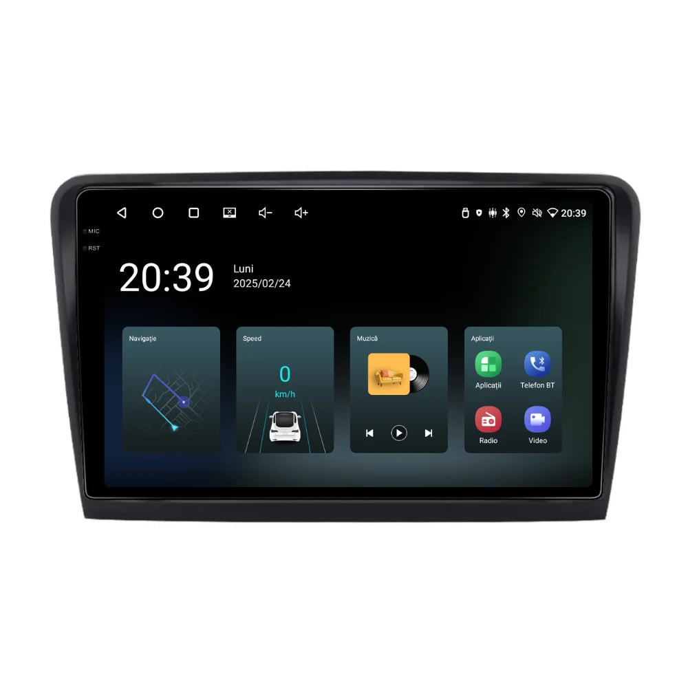 Navigatie Skoda Superb 2 (2008-2015), Android, Ecran 10 inch, 4GB RAM 64GB, 8-core