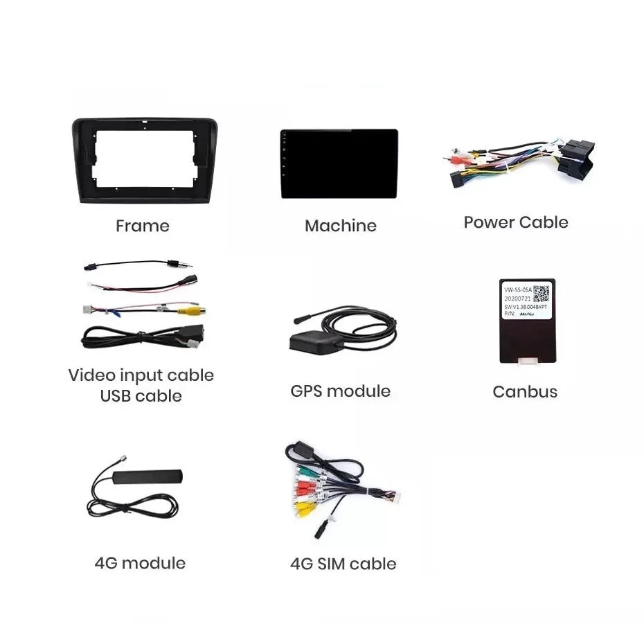Navigatie Skoda Superb 2 (2008-2015), Android, Ecran 10 inch, 8GB RAM 256GB, 8-core