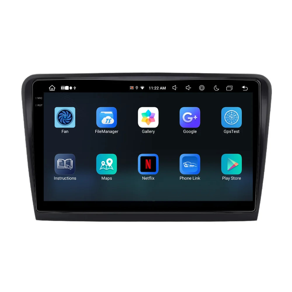 Navigatie Skoda Superb 2 (2008-2015), Android, Ecran 10 inch, 8GB RAM 256GB, 8-core