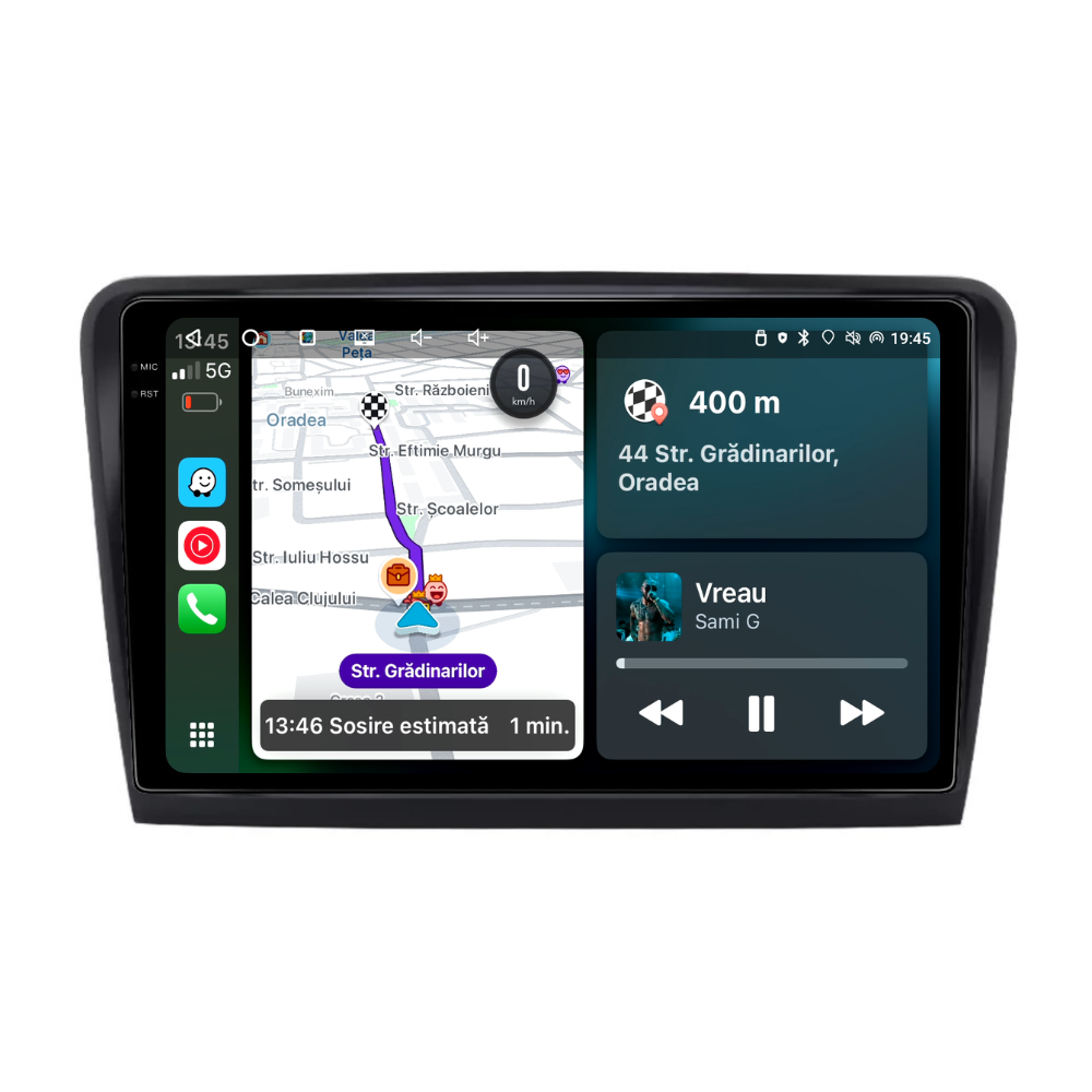 Navigatie Skoda Superb 2 (2008-2015), Android, Ecran 10 inch, 8GB RAM 256GB, 8-core