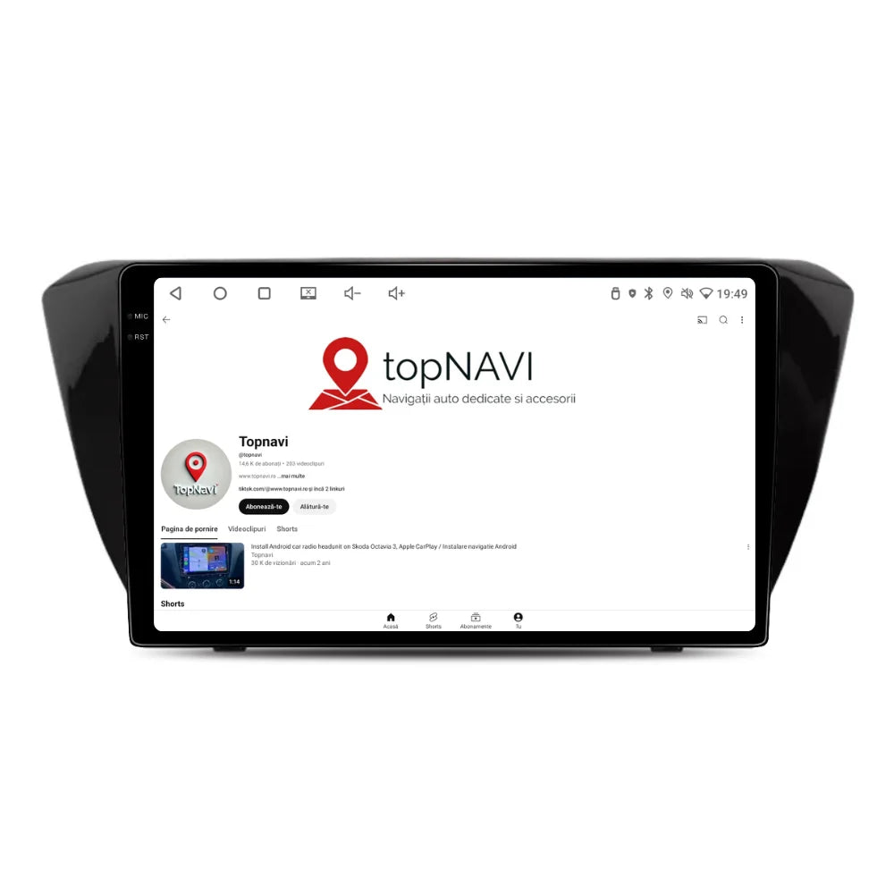 Navigatie Skoda Superb 3 (2015-2019), Android, Ecran 10 inch, 4GB RAM 64GB, 8-core