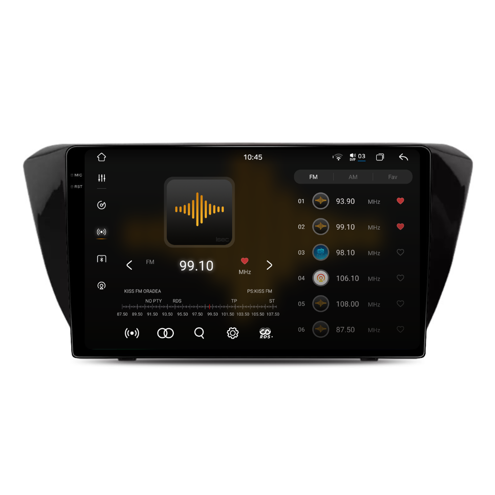 Navigatie Skoda Superb 3 (2015-2019), Android, Ecran 10 inch 2K, 12GB RAM 256GB, 8-core