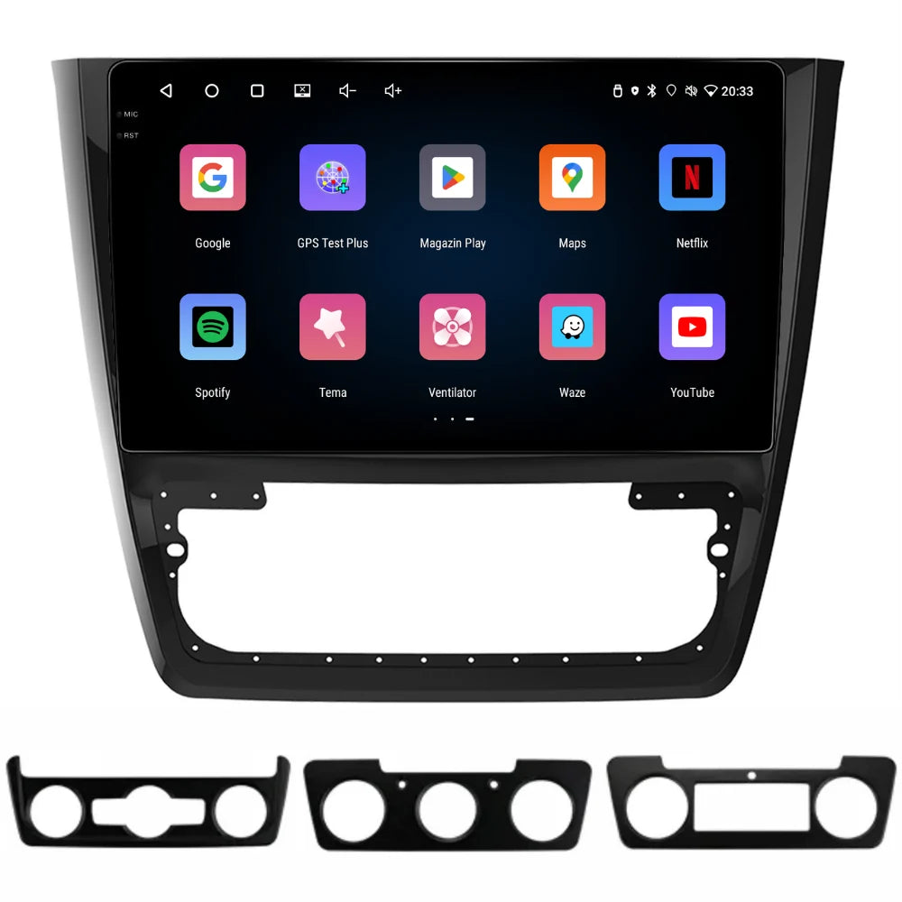 Navigatie Skoda Yeti (2009-2014), Android, Ecran 2K, 8GB RAM 256GB, 8-core