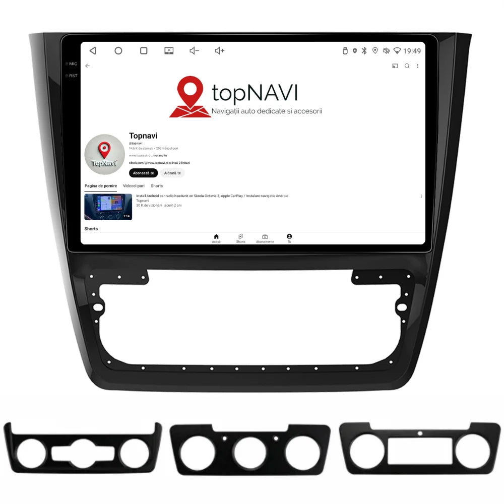 Navigatie Skoda Yeti (2009-2014), Android, Ecran 2K, 8GB RAM 256GB, 8-core