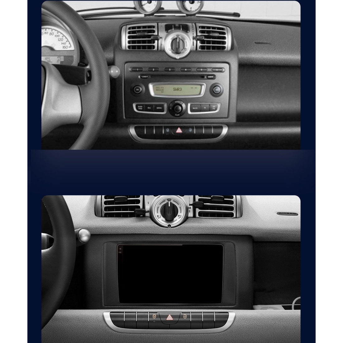 Navigatie Smart For Two / For Four (2005-2010), Ecran 2K, 4GB RAM 64GB, 8-core