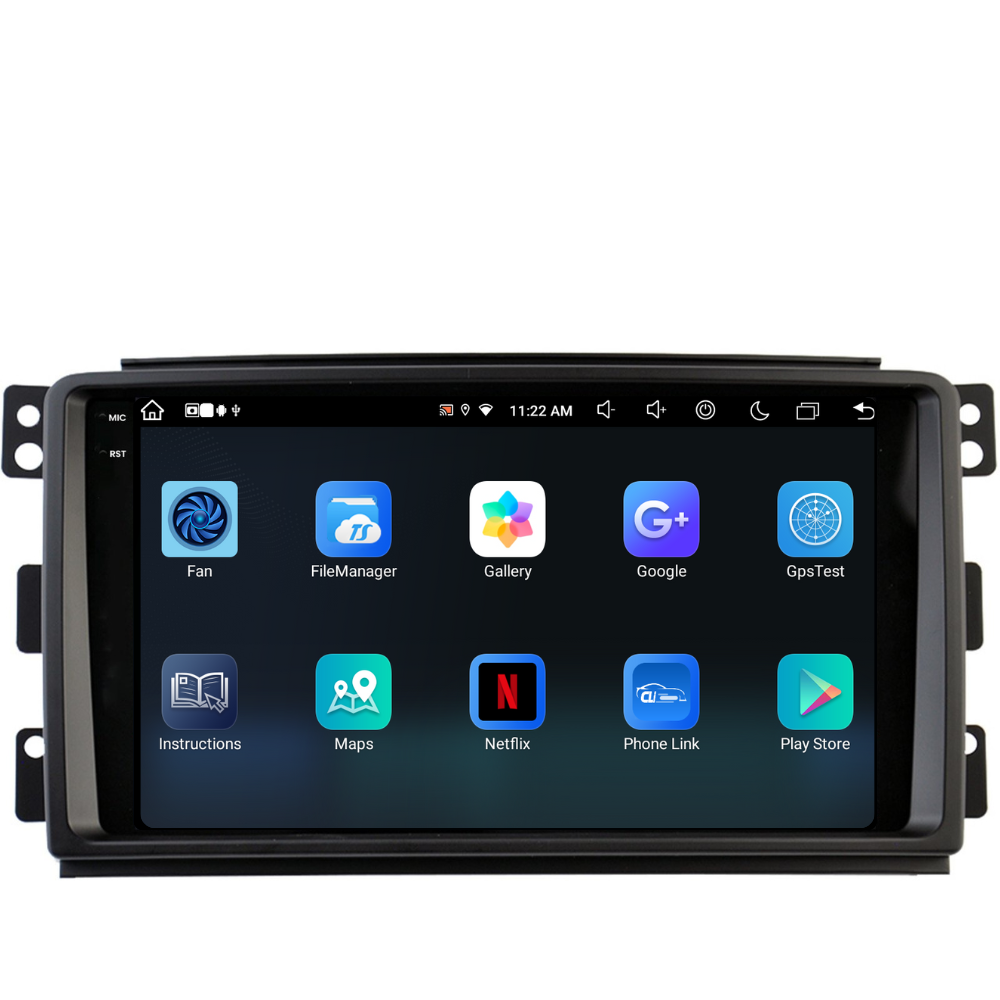 Navigatie Smart For Two / For Four (2005-2010), Ecran 9 inch, 8GB RAM 256GB, 8-core