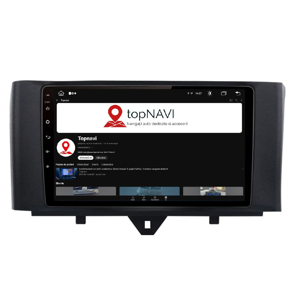 Navigatie Smart For Two / For Four (2010-2015), Ecran 9 inch, 1GB RAM 32GB