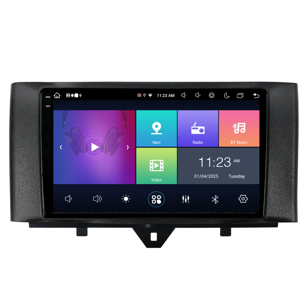 Navigatie Smart For Two / For Four (2010-2015), Ecran 9 inch, 8GB RAM 256GB, 8-core