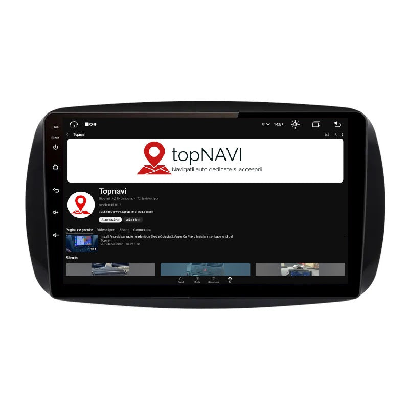Navigatie Smart For Two / For Four (2016-2019), Ecran 9 inch, 1GB RAM 32GB