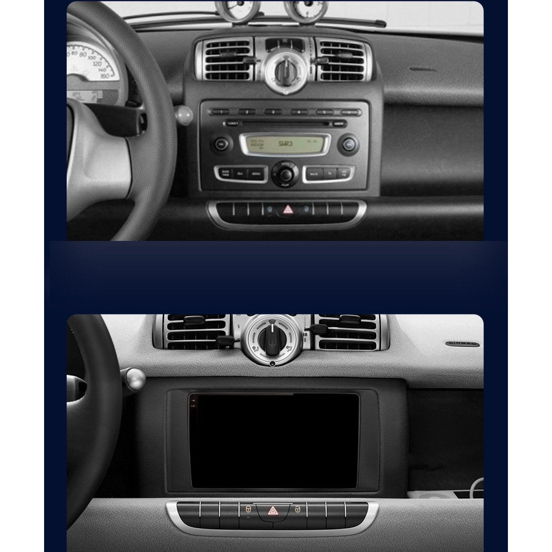 Navigatie Smart For Two / For Four (2005-2010), Ecran 2K, 8GB RAM 256GB, 8-core