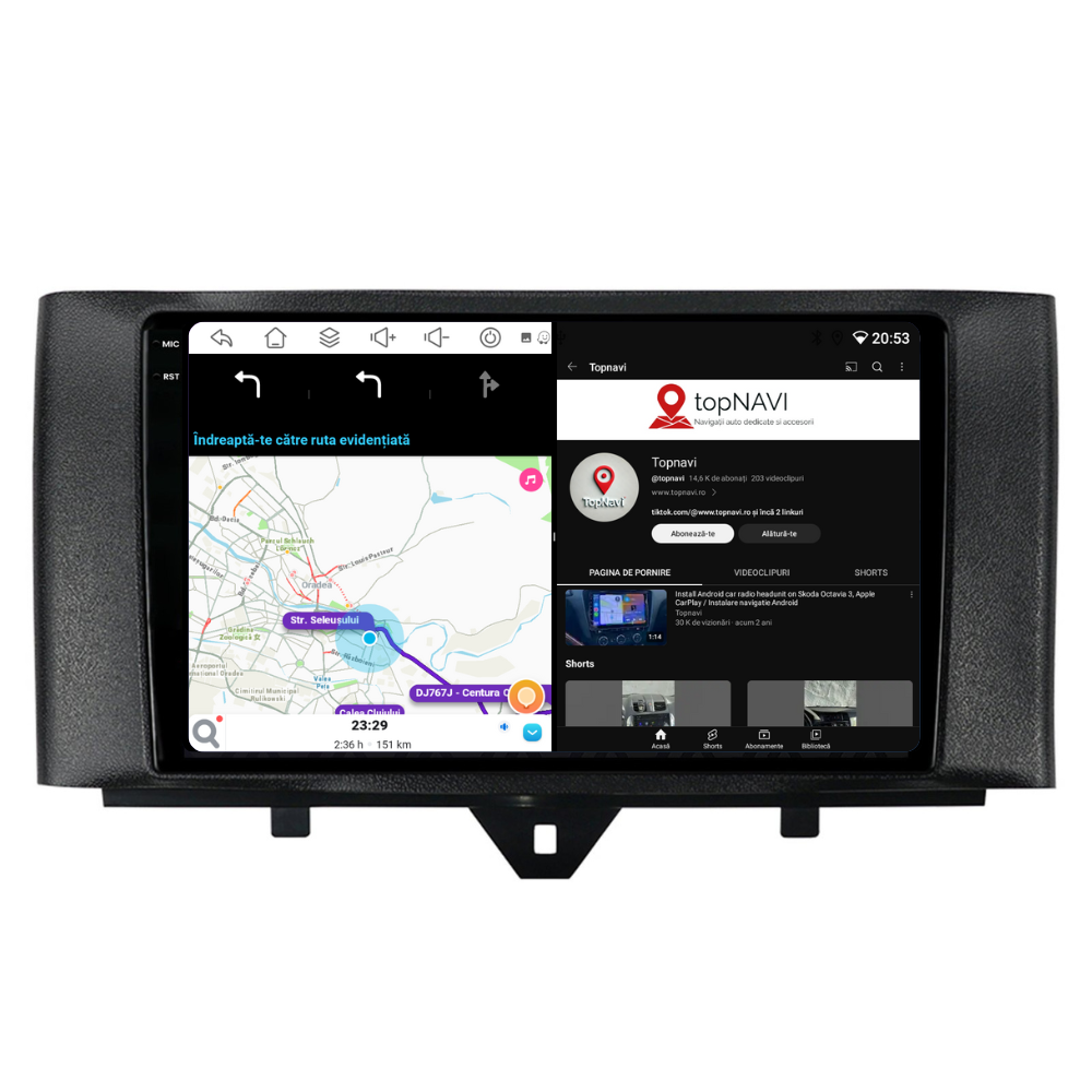 Navigatie Smart For Two / For Four (2010-2015), Ecran 2K, 8GB RAM 256GB, 8-core