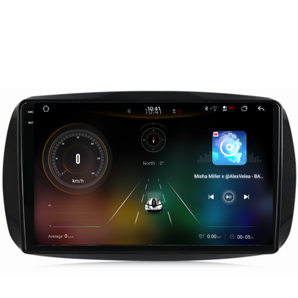 Navigatie Smart For Two / For Four (2016-2019), Ecran 9 inch 2K, 12GB RAM 256GB, 8-core