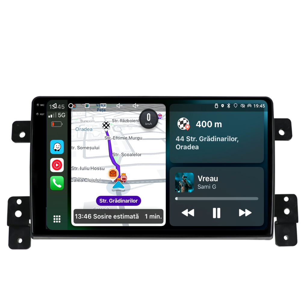 Navigatie Suzuki Grand Vitara 3 (2005-2015), Ecran 9 inch, 4GB RAM 64GB, 8-core