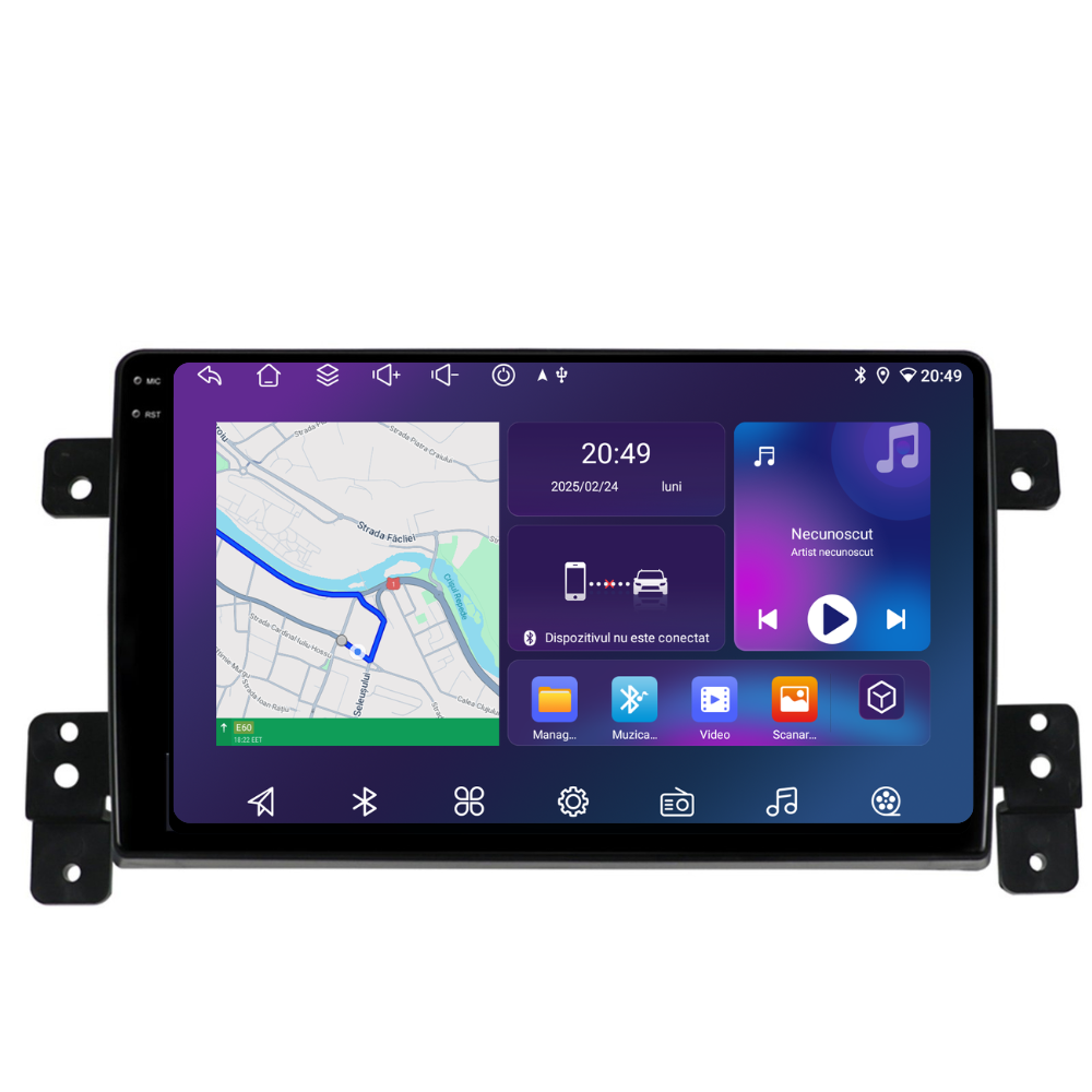 Navigatie Suzuki Grand Vitara 3 (2005-2015), Ecran 9 inch, 4GB RAM 64GB, 8-core