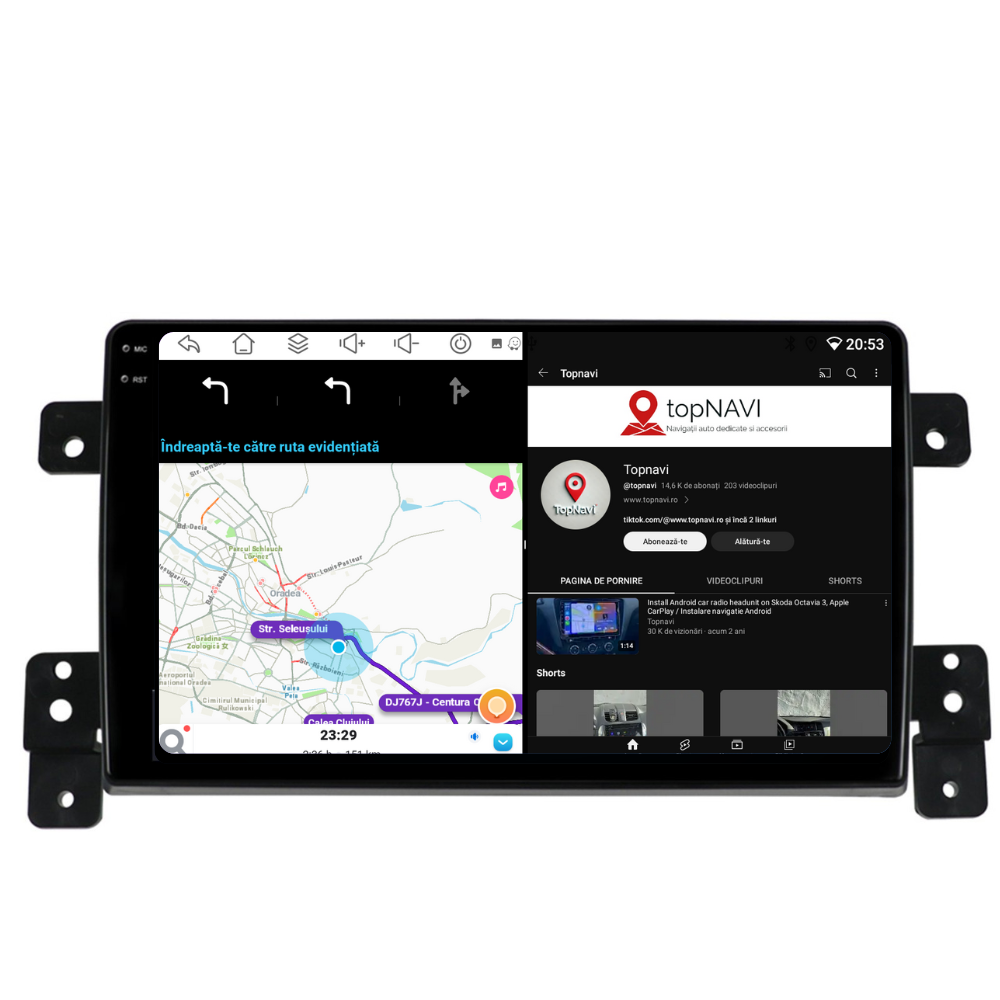 Navigatie Suzuki Grand Vitara 3 (2005-2015), Ecran 9 inch, 4GB RAM 64GB, 8-core