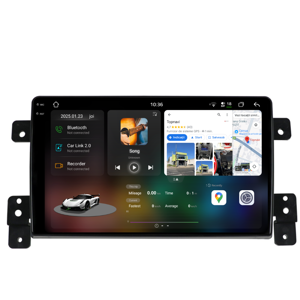 Navigatie Suzuki Grand Vitara 3 (2005-2015), Ecran 9 inch 2K, 12GB RAM 256GB, 8-core