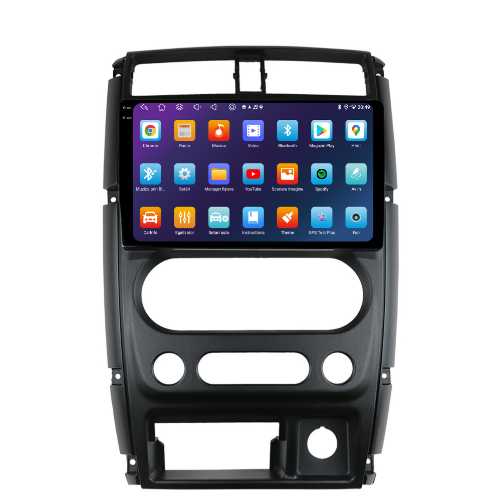 Navigatie Suzuki Jimny 3 (2005-2019), Ecran 9 inch, 6GB RAM 128GB, 8-core
