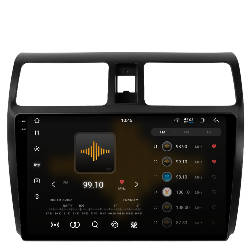 Navigatie Suzuki Swift (2003-2013), Ecran 10 inch 2K, 12GB RAM 256GB, 8-core