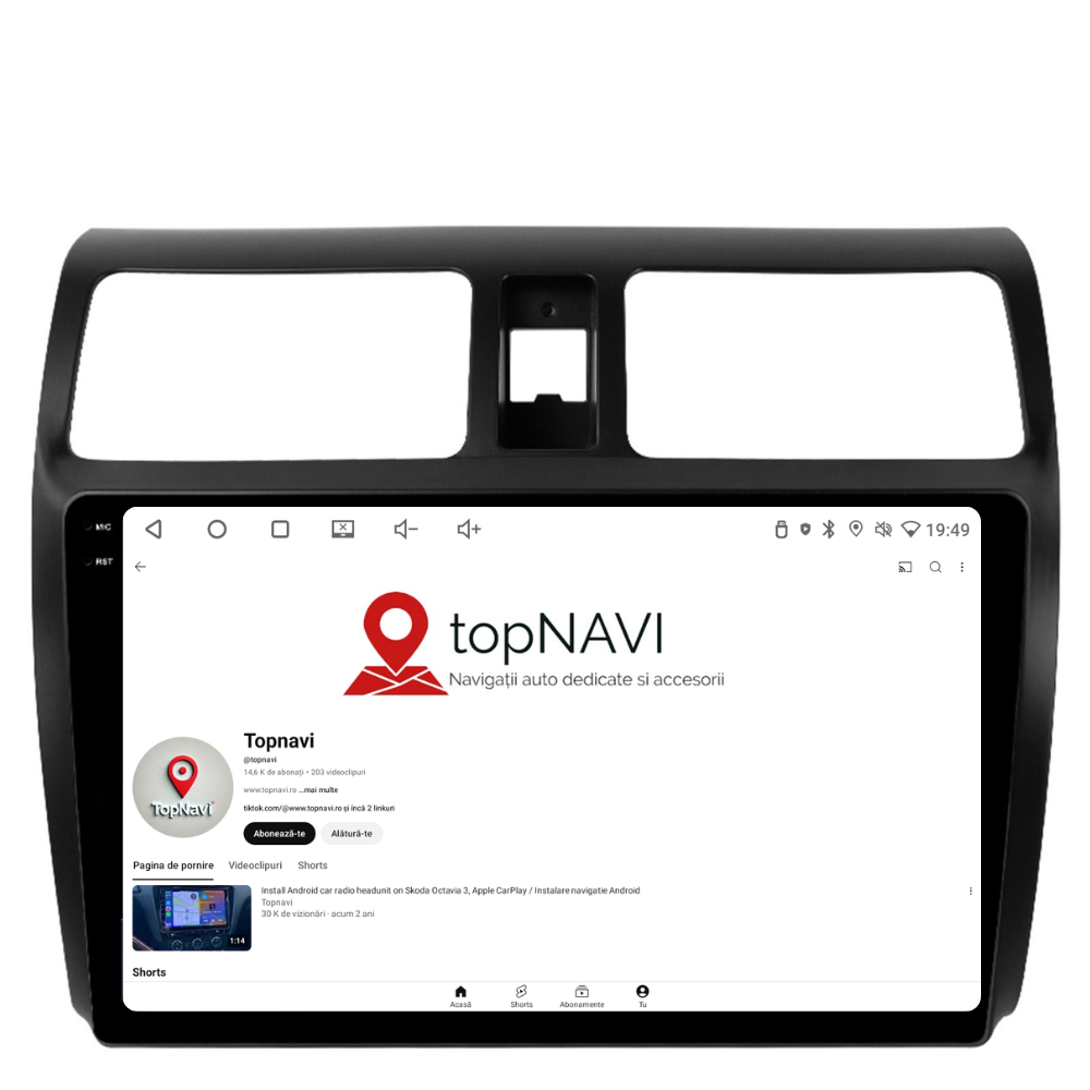 Navigatie Suzuki Swift (2003-2013), Ecran 10 inch 2K, 12GB RAM 256GB, 8-core