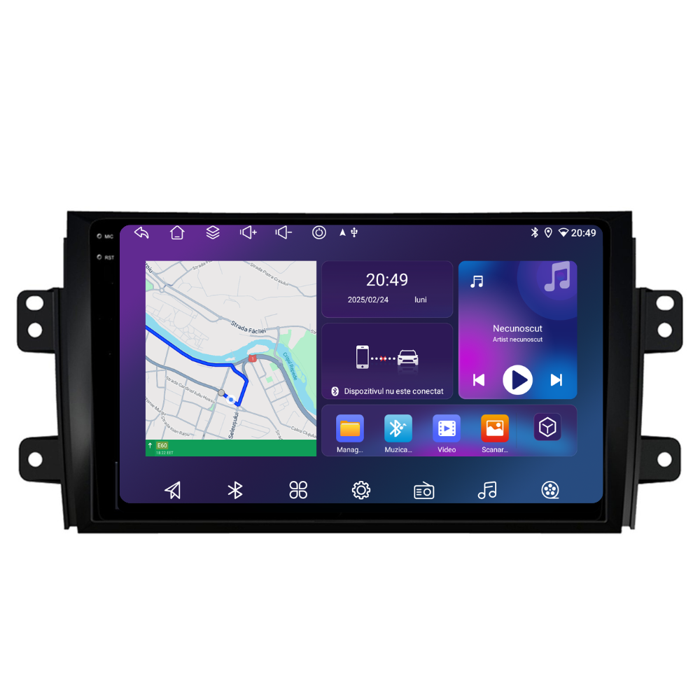 Navigatie Suzuki SX4 (2006-2014), Ecran 9 inch, 4GB RAM 64GB, 8-core