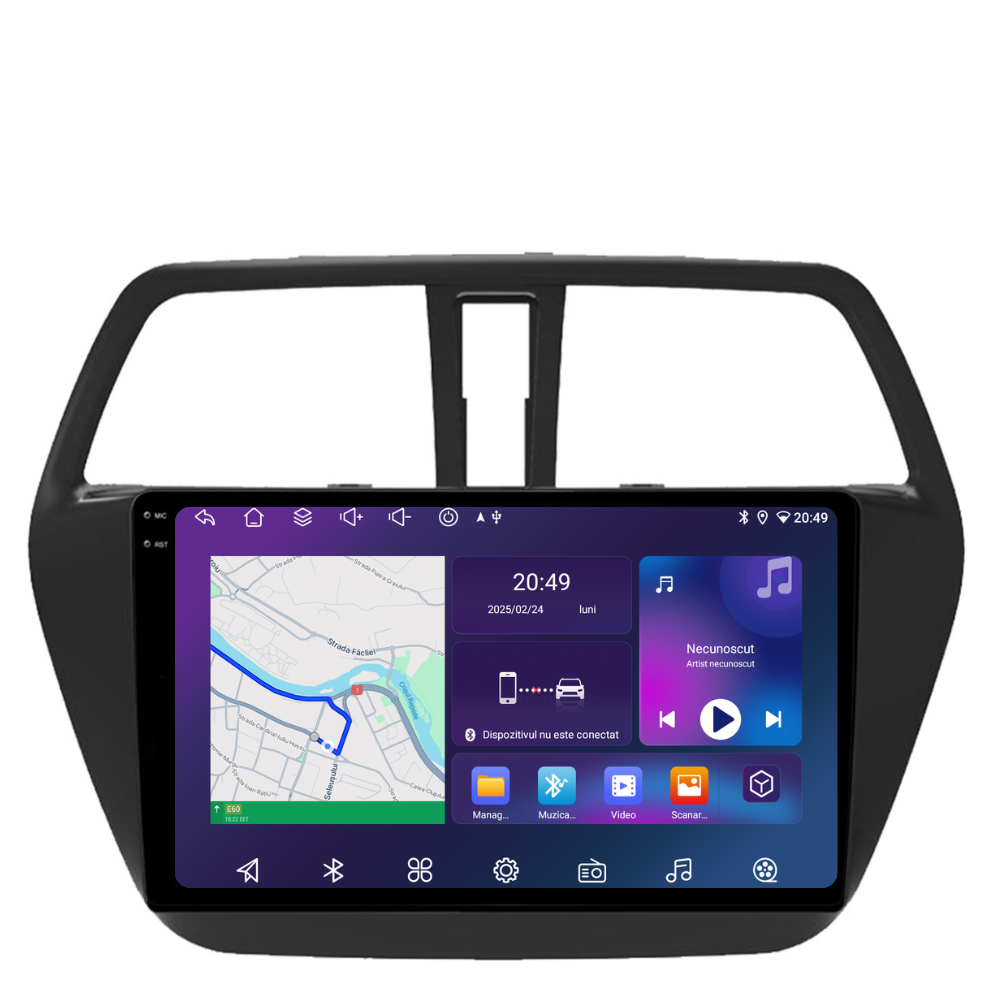 Navigatie Suzuki SX4 Cross (2012-2017), Ecran 9 inch, 4GB RAM 64GB, 8-core