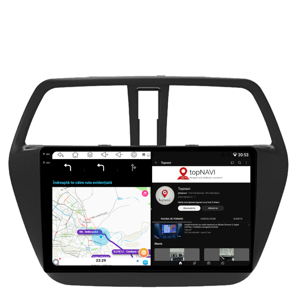 Navigatie Suzuki SX4 Cross (2012-2017), Ecran 9 inch, 4GB RAM 64GB, 8-core