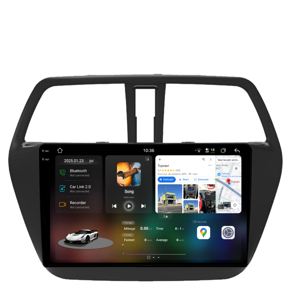 Navigatie Suzuki SX4 Cross (2012-2017), Ecran 9 inch 2K, 12GB RAM 256GB, 8-core