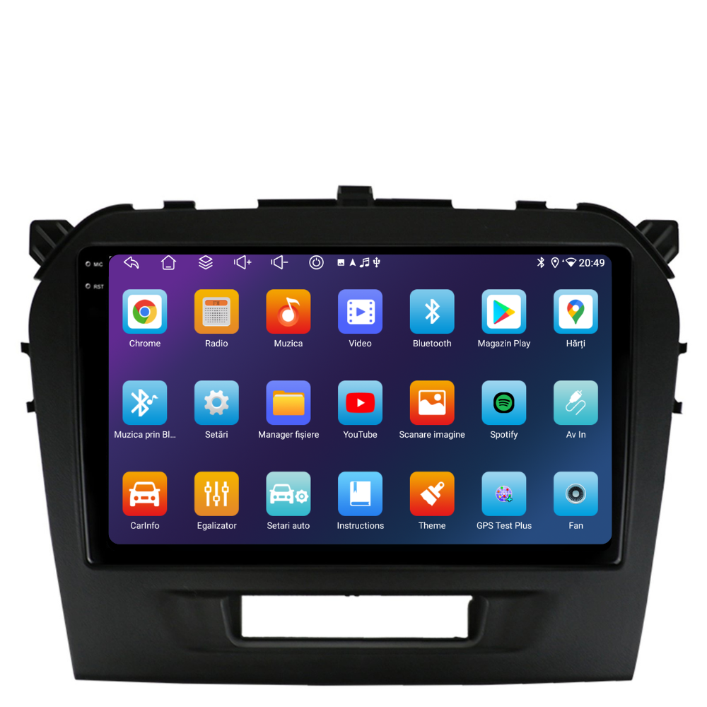 Navigatie Suzuki Vitara (2015-2018), Ecran 9 inch, 4GB RAM 64GB, 8-core