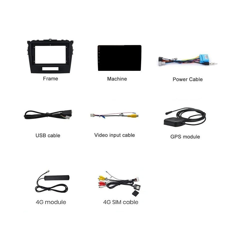 Navigatie Suzuki Vitara (2015-2018), Ecran 9 inch, 4GB RAM 64GB, 8-core