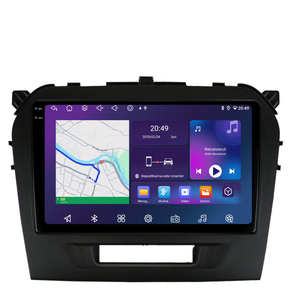 Navigatie Suzuki Vitara (2015-2018), Ecran 9 inch, 4GB RAM 64GB, 8-core