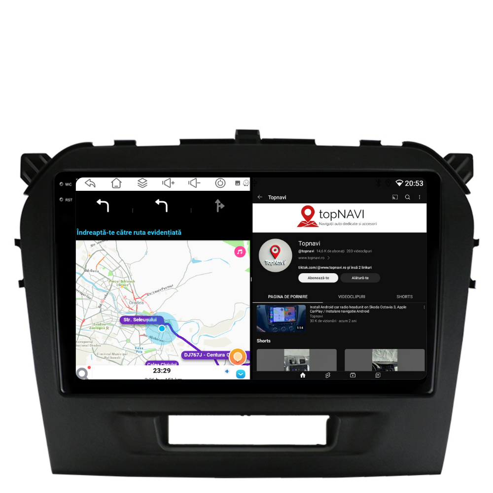 Navigatie Suzuki Vitara (2015-2018), Ecran 9 inch, 6GB RAM 128GB, 8-core
