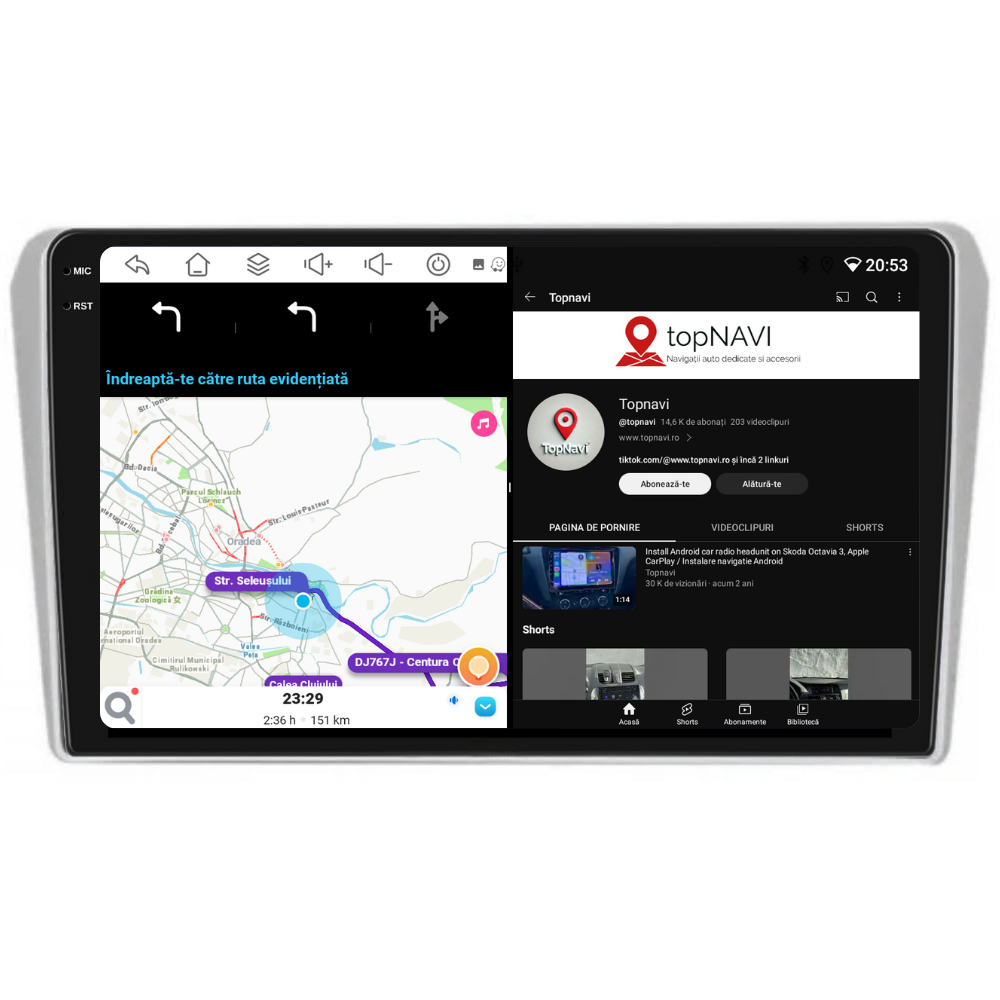 Navigatie Toyota Avensis (2002-2008), Android, Ecran 9 inch, 4GB RAM 64GB, 8-core