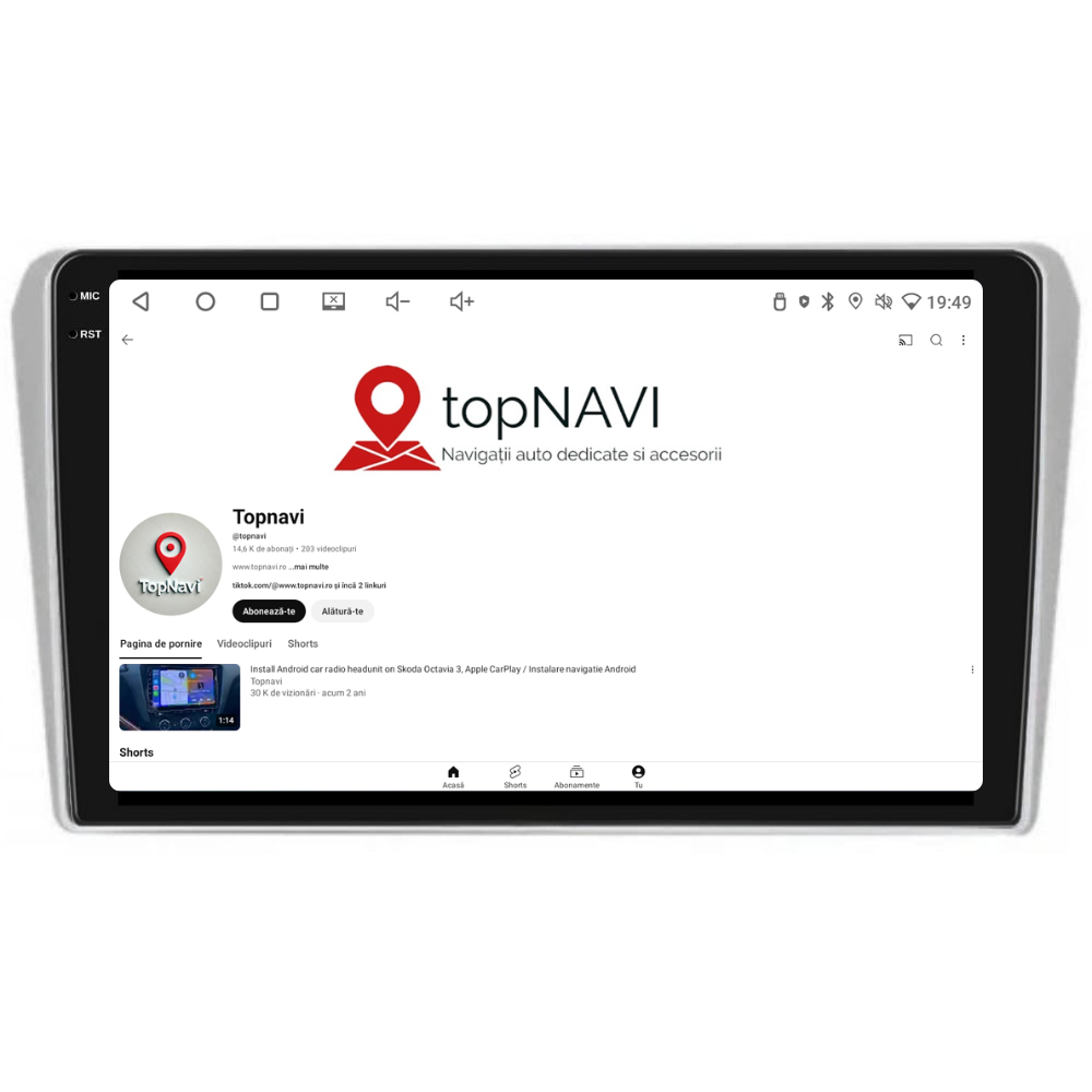 Navigatie Toyota Avensis (2002-2008), Android, Ecran 9 inch, 4GB RAM 64GB, 8-core