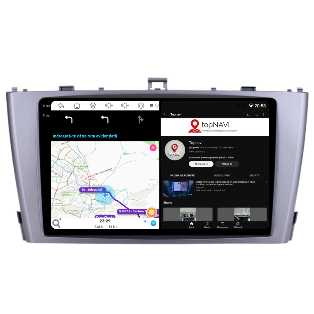 Navigatie Toyota Avensis (2008-2015), Ecran 9 inch, 4GB RAM 64GB, 8-core