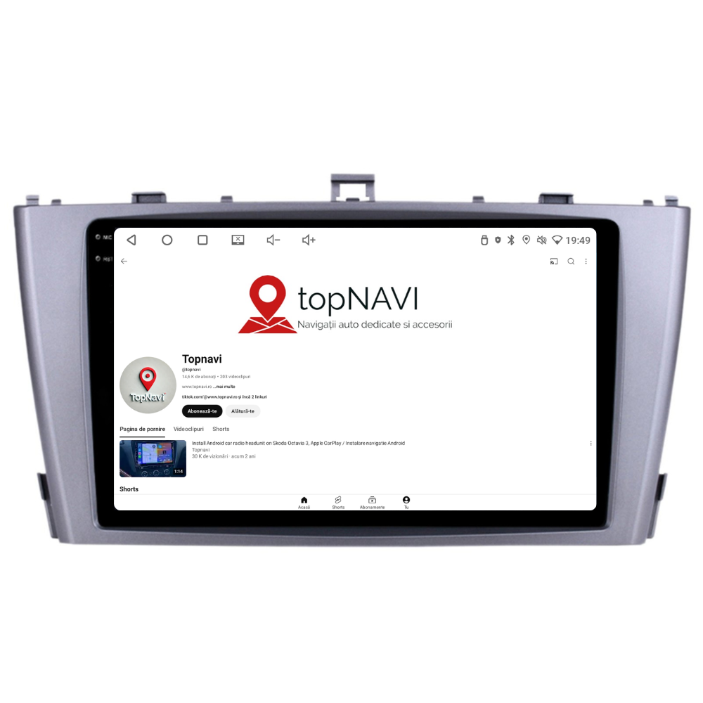 Navigatie Toyota Avensis (2008-2015), Ecran 9 inch, 4GB RAM 64GB, 8-core