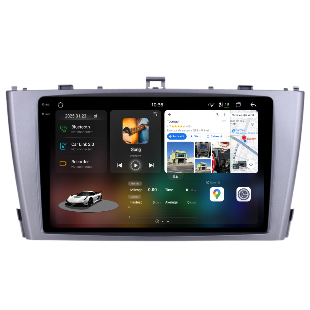 Navigatie Toyota Avensis (2008-2015), Ecran 9 inch 2K, 12GB RAM 256GB, 8-core