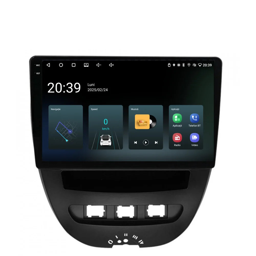 Navigatie Peugeot 107 (2005-2014), Ecran 10 inch, 4GB RAM 64GB, 4-core