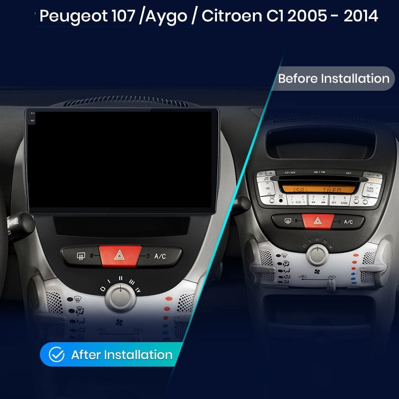 Navigatie Peugeot 107 (2005-2014), Ecran 2K, 4GB RAM 64GB, 8-core