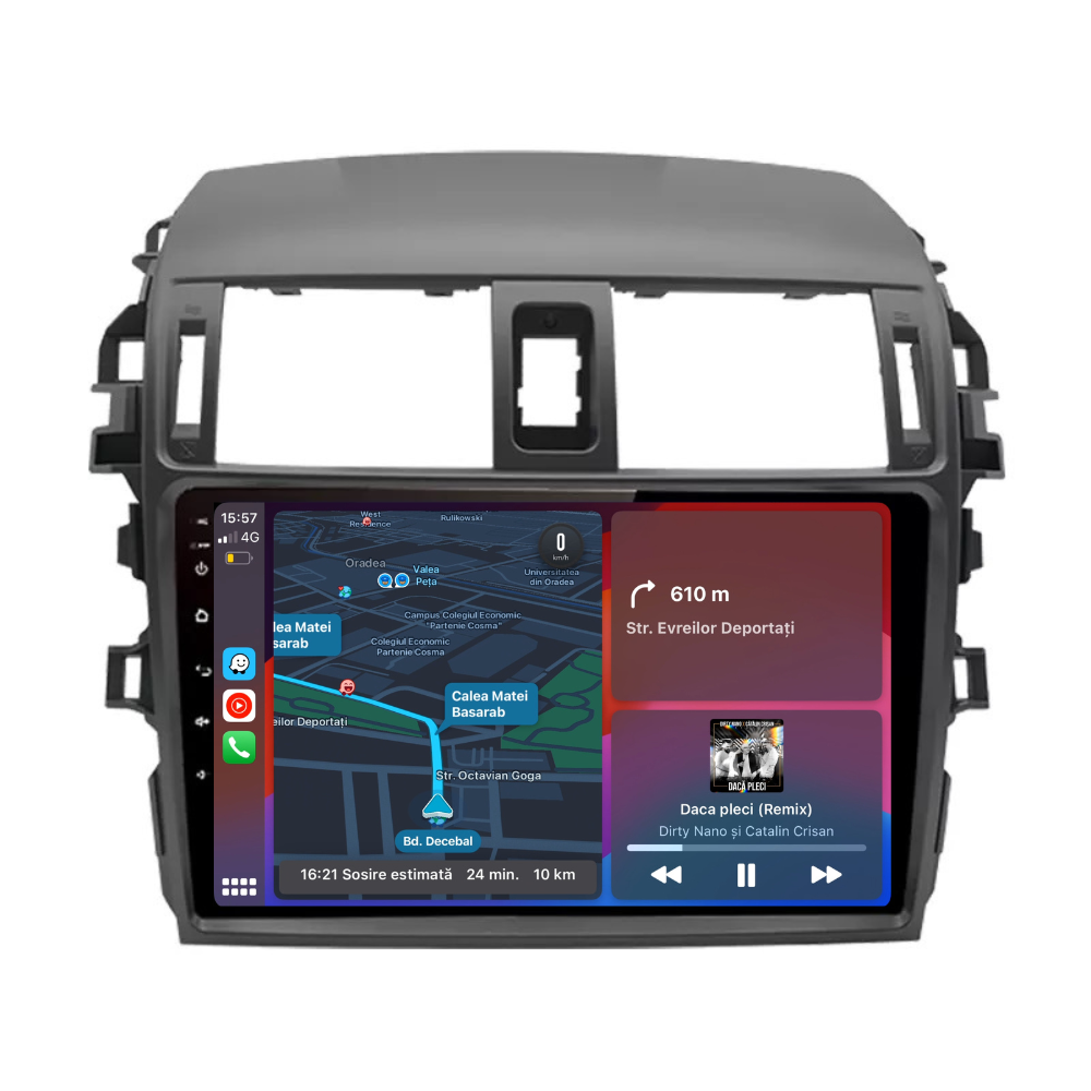 Navigatie Toyota Corolla (2006-2013), Ecran 9 inch, 1GB RAM 32GB