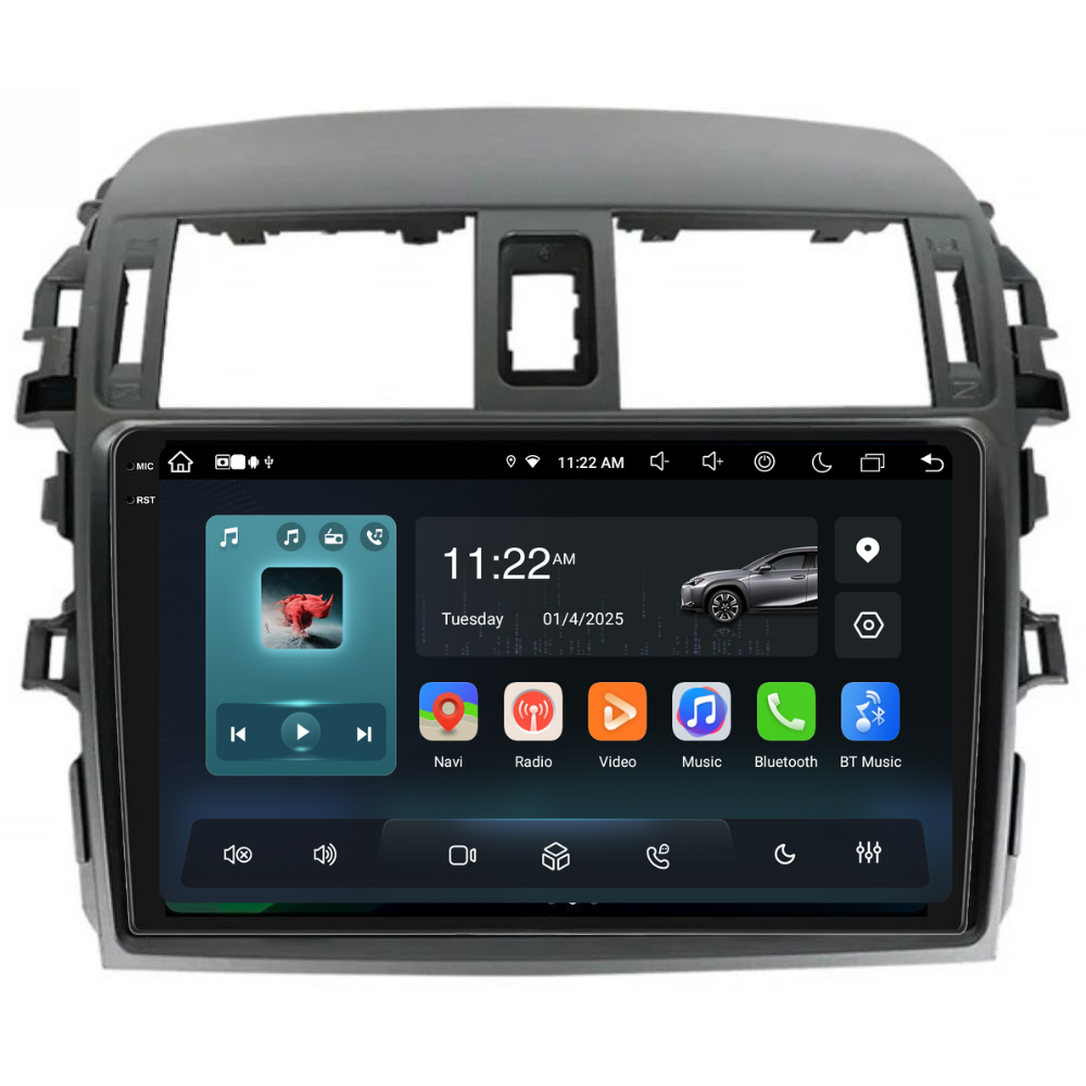 Navigatie Toyota Corolla (2006-2013), Ecran 9 inch, 8GB RAM 256GB, 8-core