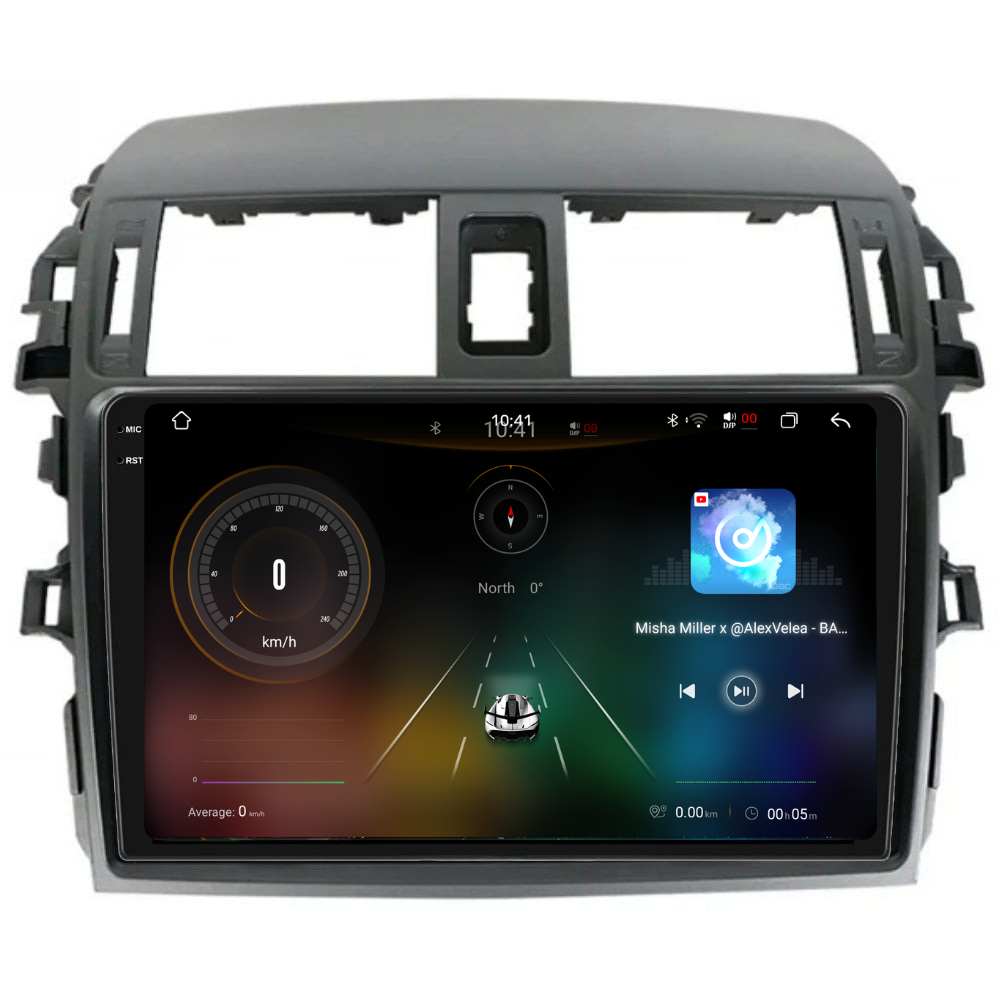 Navigatie Toyota Corolla (2006-2013), Ecran 9 inch 2K, 12GB RAM 256GB, 8-core