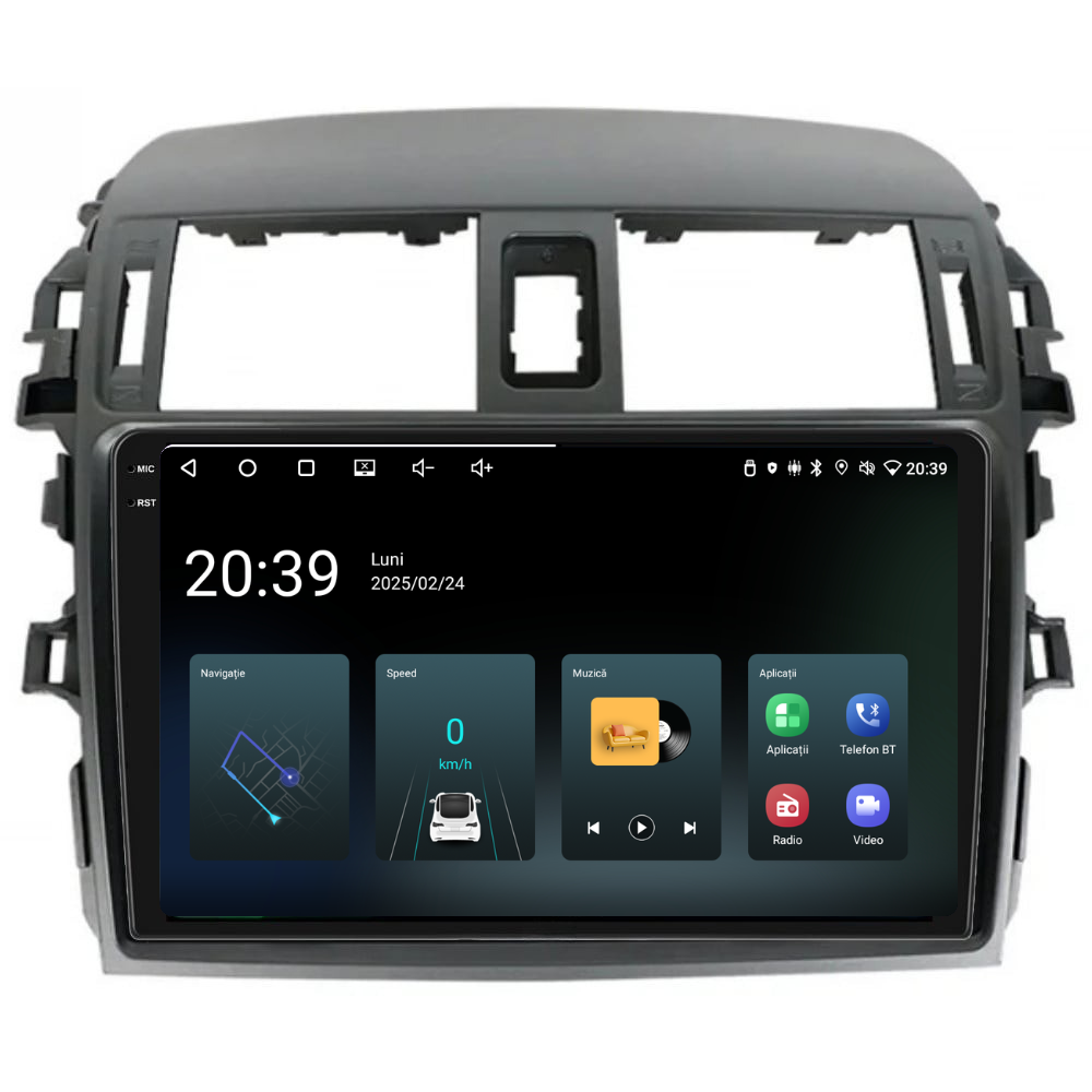 Navigatie Toyota Corolla (2006-2013), Ecran 9 inch, 4GB RAM 64GB, 4-core