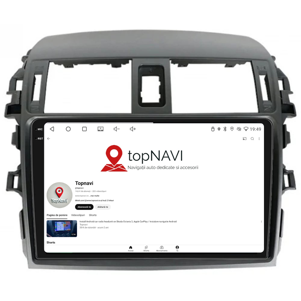 Navigatie Toyota Corolla (2006-2013), Ecran 9 inch, 4GB RAM 64GB, 4-core
