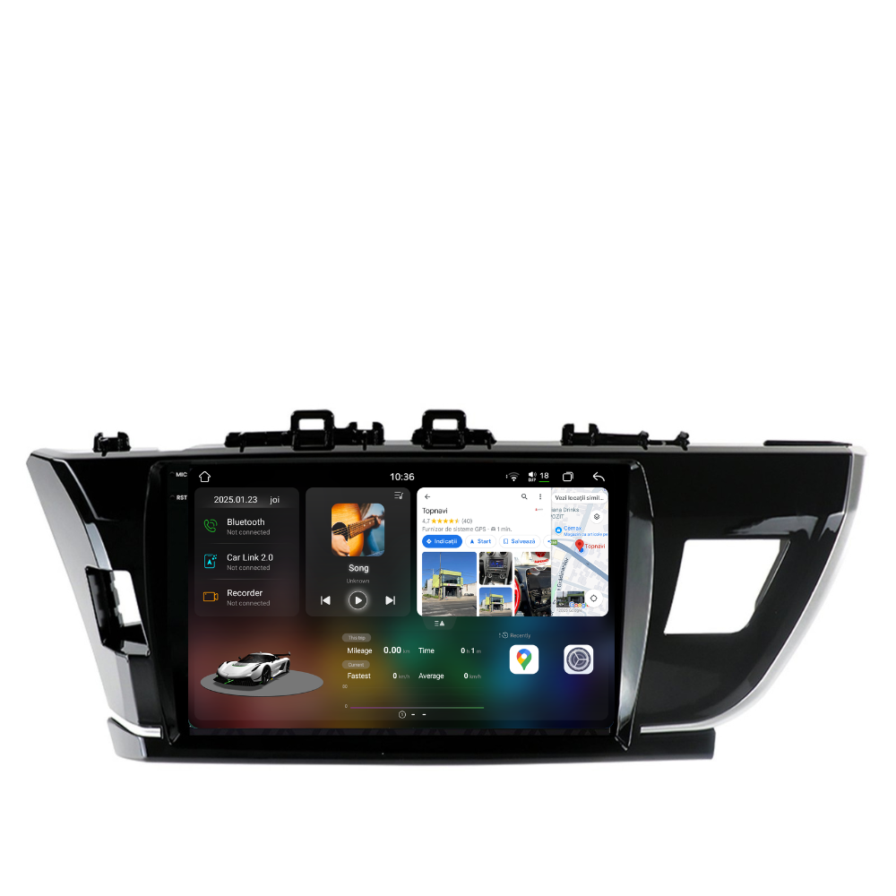 Navigatie Toyota Corolla (2013-2017), Ecran 10 inch 2K, 12GB RAM 256GB, 8-core