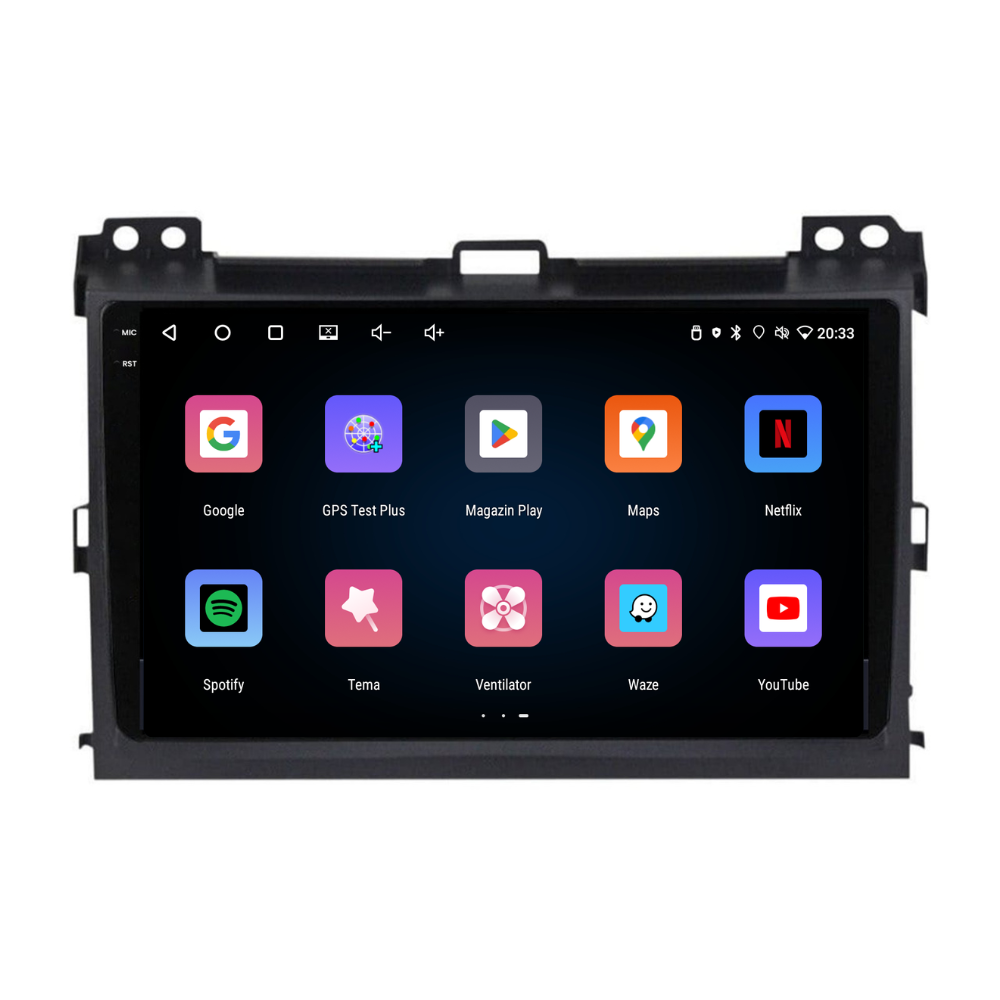 Navigatie Toyota Land Cruiser prado J120 (2004-2009), Ecran 9 inch, 4GB RAM 64GB, 4-core